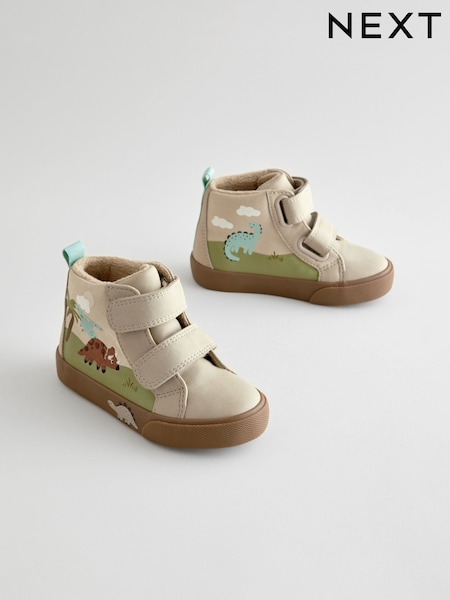 Neutral Dinosaur Wide Fit (G) Warm Lined Touch Fastening Boots (E83114) | kr384 - kr451