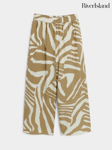 River Island Girls Zebra Wide Leg 100% Cotton Trousers (E83184) | 31 €
