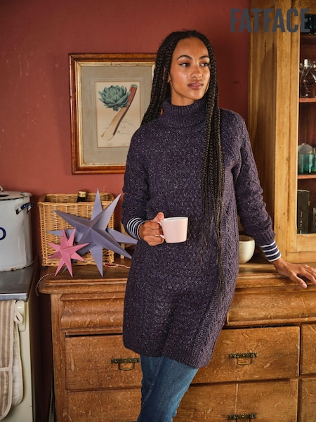 FatFace Navy Alicia Knit Dress (E83235) | €55