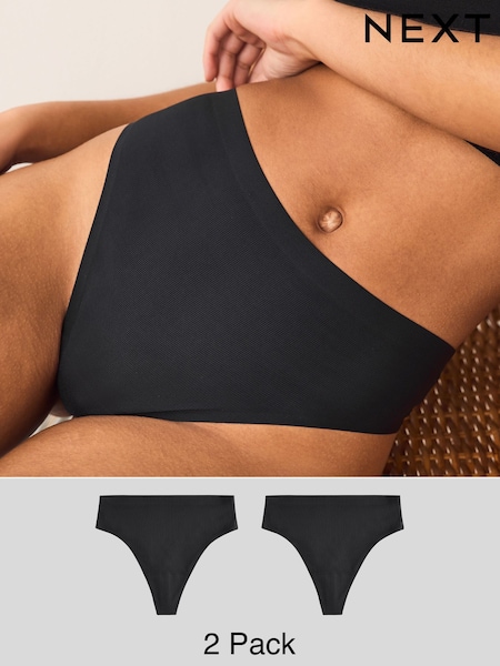 שחור - NVPL Period Knickers 2 Pack (E83335) | ‏73‏₪