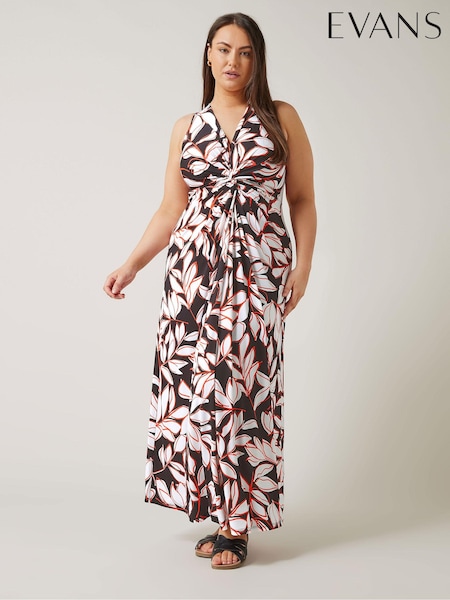 Evans ITY Twist Black Dress (E83360) | 313 LEI
