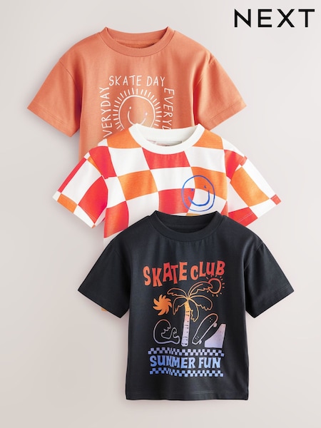 Naranja medio - Short Sleeve T-Shirts 3 Pack (3mths-7yrs) (E83464) | 21 € - 26 €