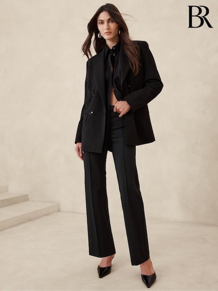 Banana Republic Black Straight Everywhere Ponte Trousers (E83712) | €60