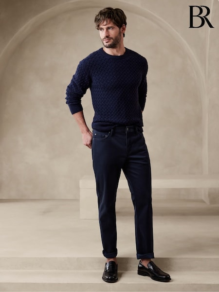 Banana Republic Blue Slim Traveler Trousers 2.0 (E83718) | €134