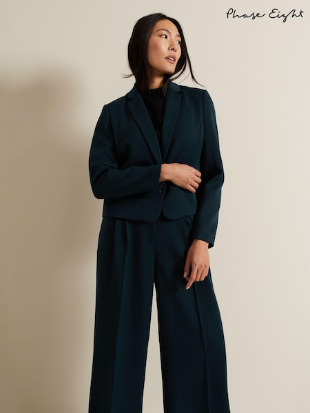 Phase Eight Green Arabella Crop Blazer (E83813) | 344 QAR