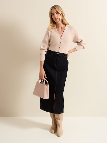 Phase Eight Blue Amani Dark Wash Denim Skirt (E83837) | €50