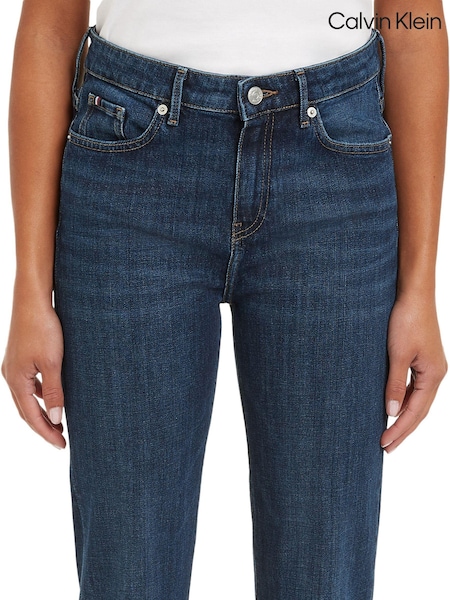 Calvin Klein Blue Mid Rise Bootcut Jeans (E83845) | €64
