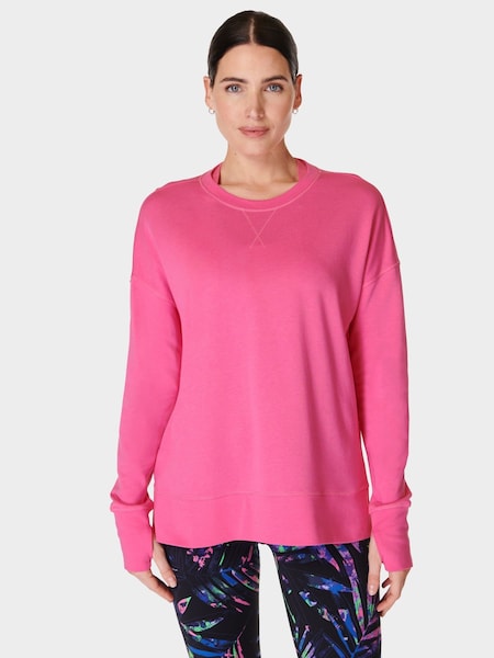 Sweaty Betty Pink After Class Longline Sweatshirt (E83864) | €38