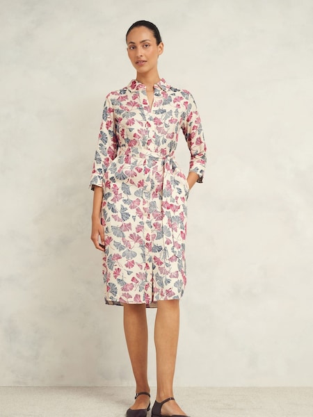 Hobbs Cream Petite Francis Dress (E83876) | €114