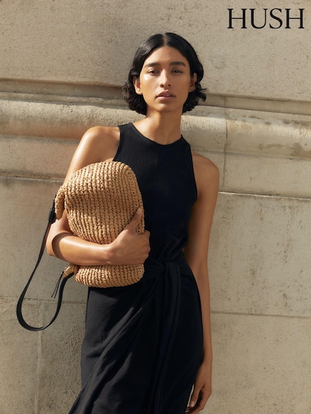 Hush Black Isla Sleeveless Maxi Dress (E83881) | R$ 780