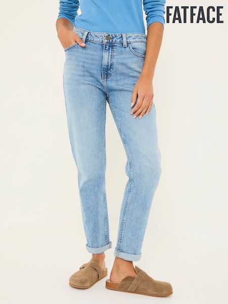 FatFace Chesham Light Blue Denim Girlfriend Jeans (E83913) | €73