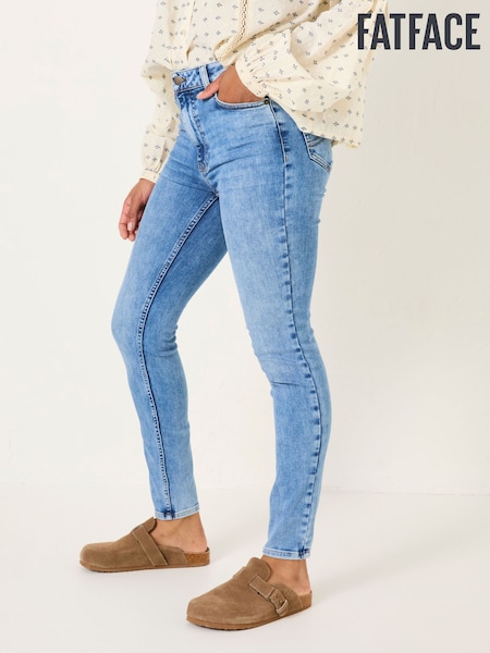 FatFace Harlow Light Vintage Blue Highwaist Skinny Jeans (E83918) | €66