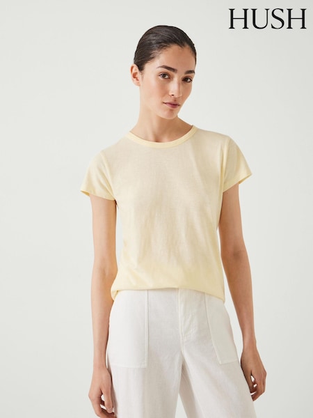 Gelb - Hush Slim Fit Crew T-Shirt (E83935) | 21 €