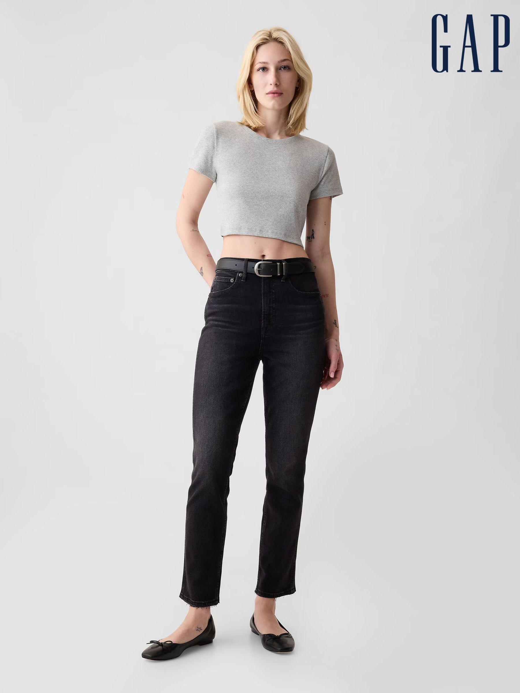 Gap high waisted black jeans clearance
