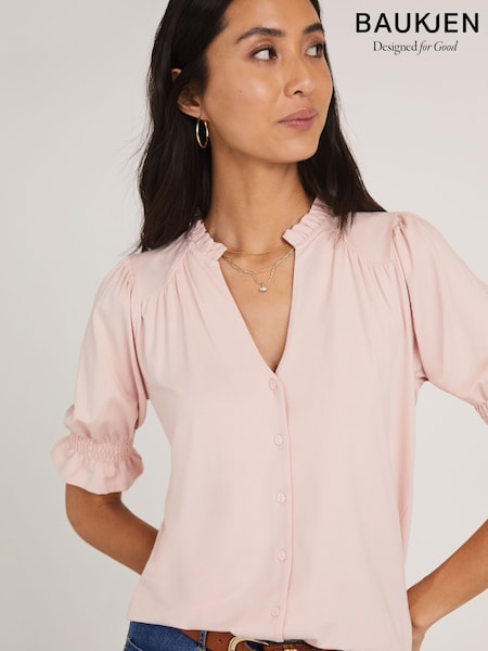 Baukjen Pink Noa Blouse with Lenzing™ Ecovero™ (E84022) | 5,347 UAH