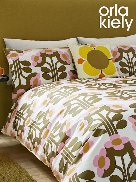 Orla Kiely Set of 2 Buttercup 100% Cotton Pillowcases (E84094) | 35 €