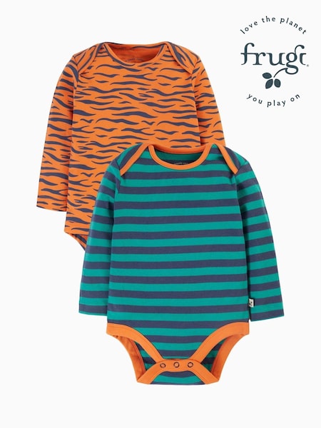 Frugi Striped Tiger Bodies 2 Pack (E84108) | € 18 - € 20