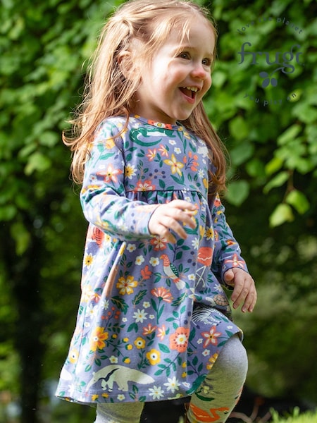 Frugi Purple Flower All Over Print Dress (E84118) | 37 € - 40 €