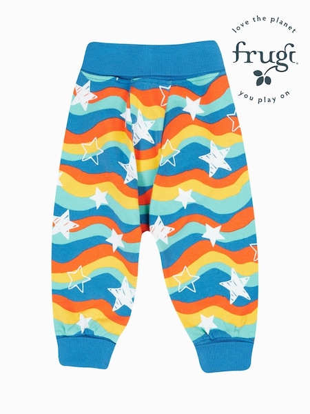 Frugi Blue Wavy Stars Cosy Parsnip Pants (E84127) | €60 - €63