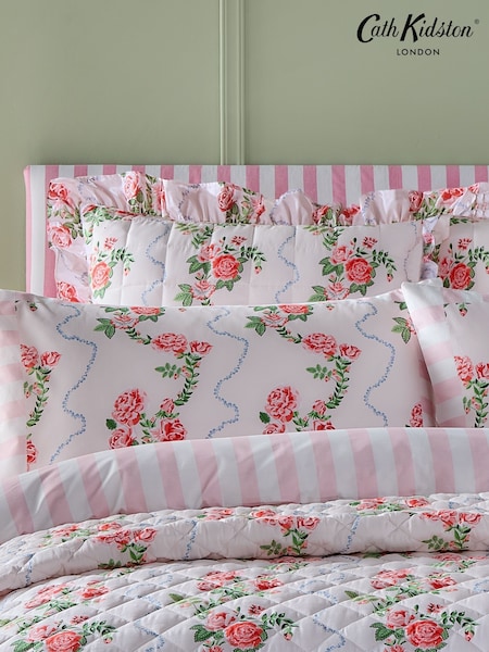 Cath Kidston Pink Flutter Polyfilled 100% Cotton Cushion (E84135) | €47
