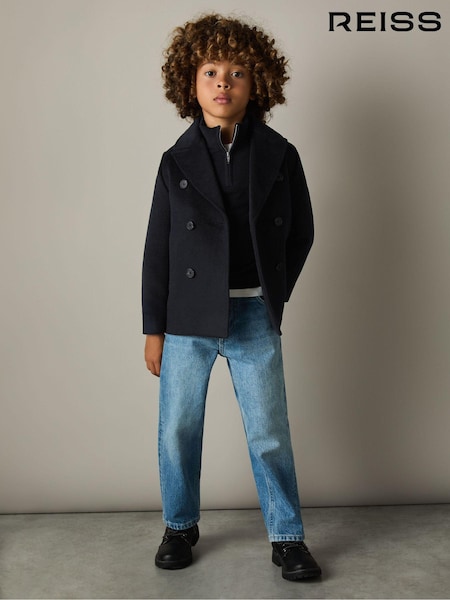 Reiss Bergamo Wool-Blend Twill Double-Breasted Coat (E84195) | 891 LEI