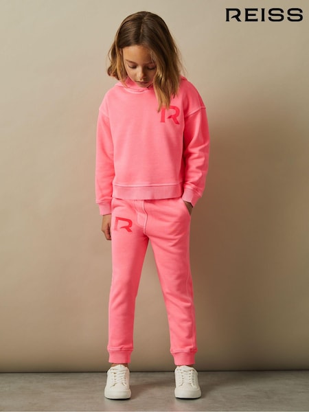 Reiss Kelly Oversized Logo Cotton Blend Drawstring Joggers (E84219) | ‏274 د.إ.‏