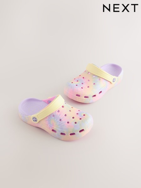 Rainbow Tie Dye Comfort Clogs (E84229) | AED61 - AED76