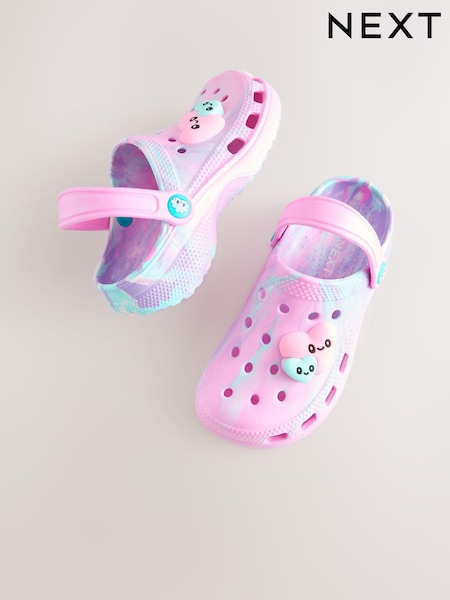 Pink Heart Marble Clogs (E84231) | $16 - $21