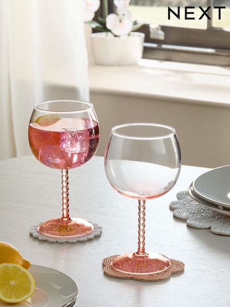 Set of 2 Bobbin Stem Gin Glasses (E84433) | € 30