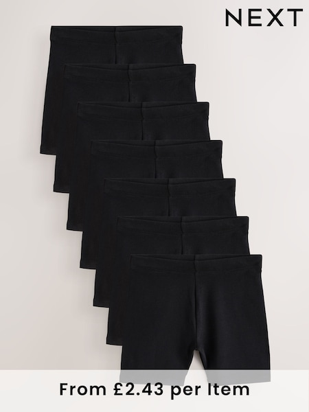 Negro - Rich Stretch Cycle Shorts 7 Pack (3-16yrs) (E84437) | 24 € - 37 €