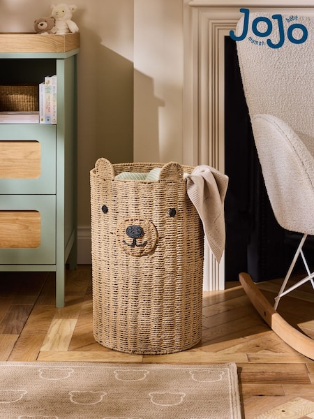 Jojo Maman Bébé Natural Bear Woven Laundry Basket (E84439) | €79