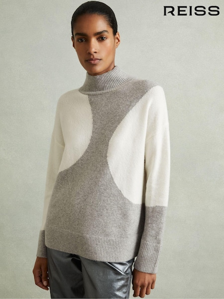 Reiss Georgia Colourblock Roll Neck Jumper (E84664) | 1,139 LEI