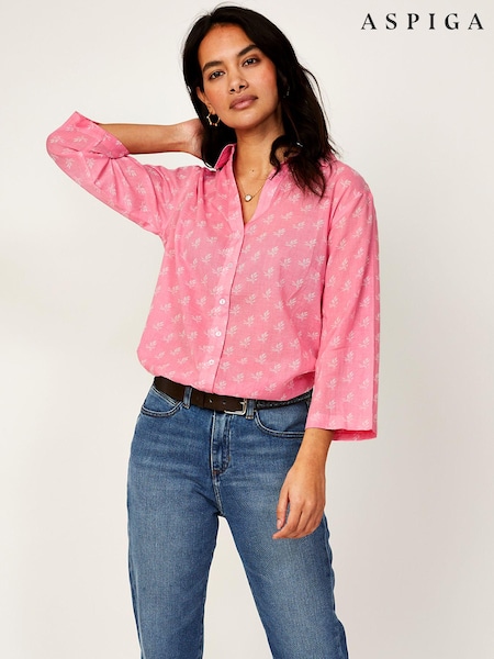 Aspiga Pink 100% Cotton Cecilia Shirt (E84702) | €107