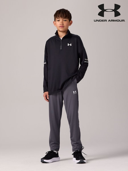Under Armour Black Black Tech Utility Quarter Zip 100% Cotton T-Shirt (E84802) | $48