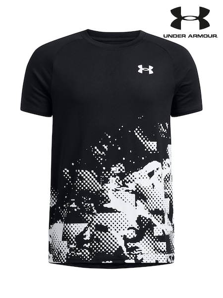 Under Armour Black 100% Cotton Tech Graphic Short Sleeve T-Shirt (E84814) | €31