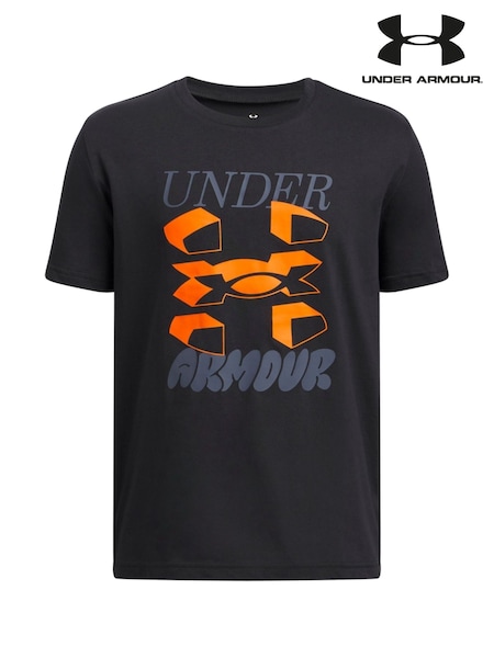 Under Armour Black 100% Cotton Wordmark Logo Short Sleeve T-Shirt (E84848) | 1,081 UAH