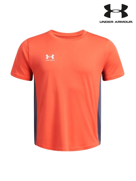 Under Armour Orange Challenger Train Short Sleeve 100% Cotton T-Shirt (E84855) | €28