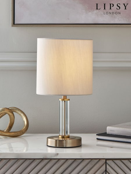 Lipsy Gold Small Glass Table Lamp (E85189) | €53