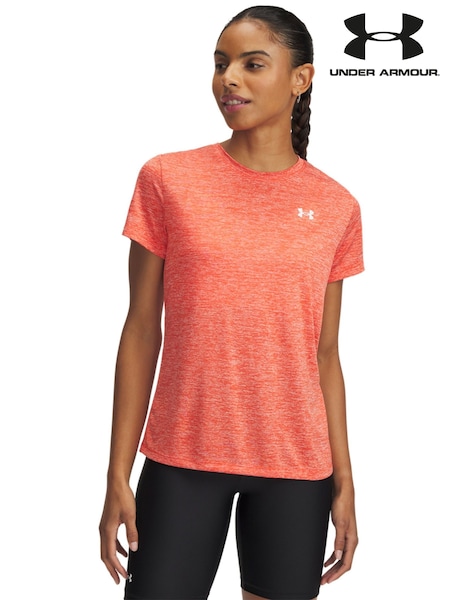 כתום - Under Armour Tech Twist Crew Neck T-shirt (E85222) | ‏136‏₪