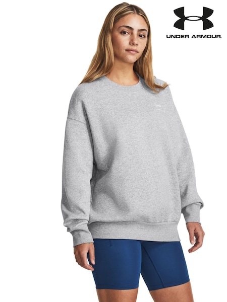 Cinza - Under Armour Oversized Icon Fleece Sweatshirt (E85257) | R$ 545