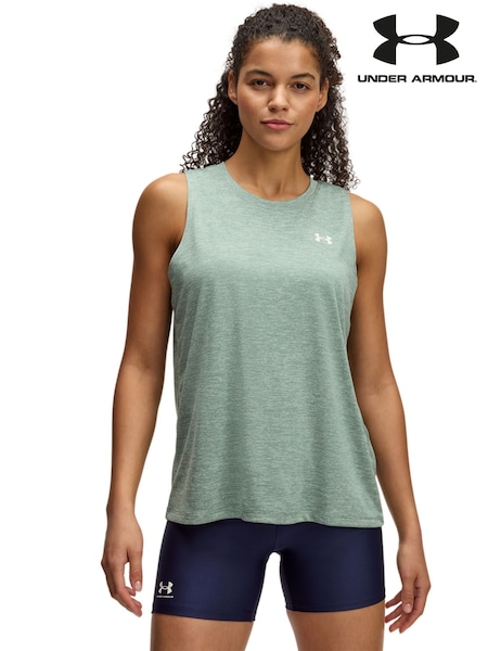 ירוק - Under Armour Tech Twist Tank (E85278) | ‏126‏₪