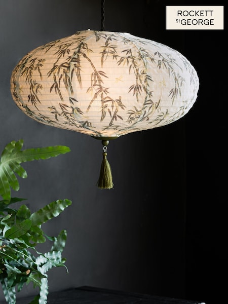 Rockett St George Green/Ecru Bamboo Print Easyfit Shade (E85325) | €80