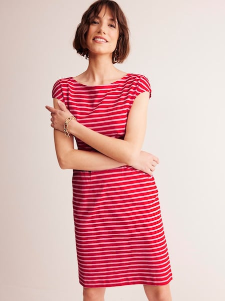 Roșu - Rochie din jerseu de bumbac Boden Florrie 100% (E85468) | 303 LEI