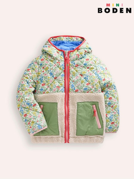 Boden Green Fleece Mix 100% Cotton Jacket (E85506) | ‏312 ر.س.‏ - ‏351 ر.س.‏