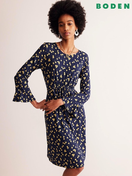 Albastru - Rochie din jerse Boden Flute (E85509) | 280 LEI