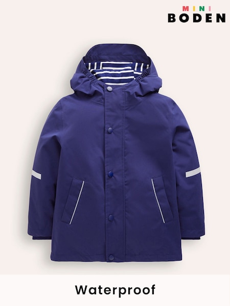 Boden Blue Waterproof Fisherman's 100% Cotton Jacket (E85519) | €69 - €75