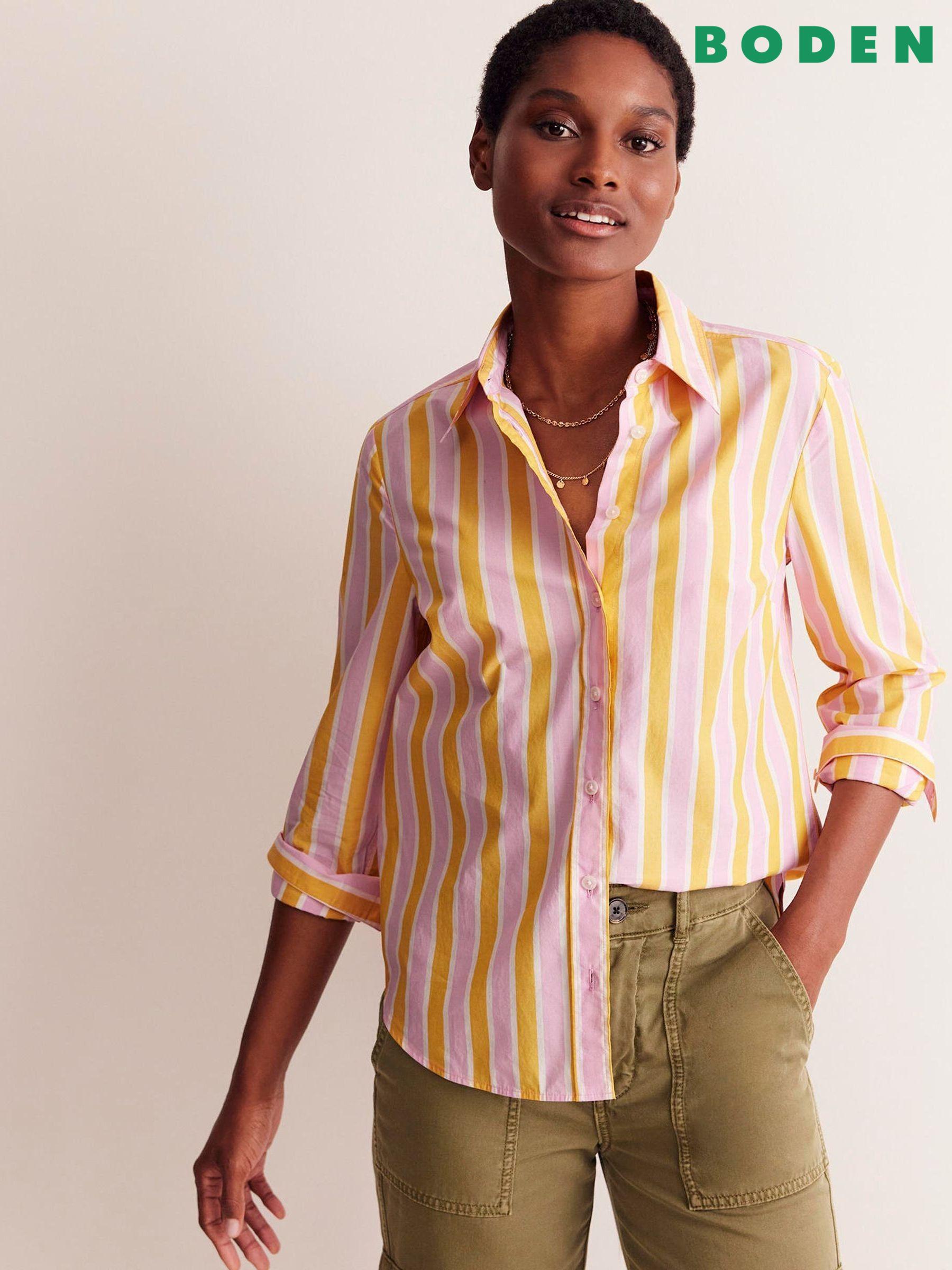 楽天 送料無料にならない Boden Blue Oman Next | Shirts Washable Machine Sleeve Long トップス