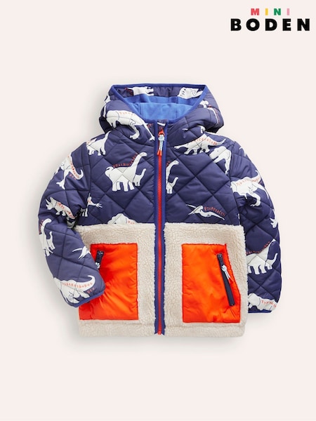 Boden Blue Fleece Mix 100% Cotton Jacket (E85583) | 234 LEI - 287 LEI