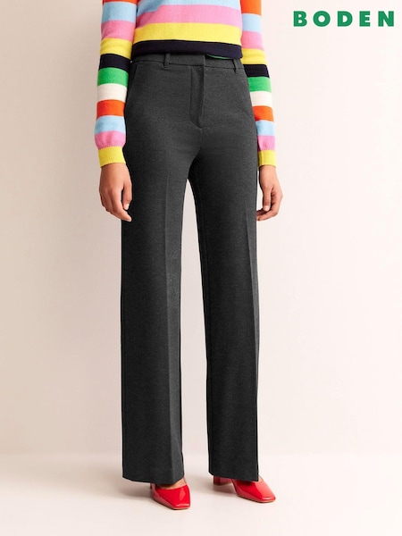 Boden Grey Westbourne Ponte Trousers (E85606) | €123