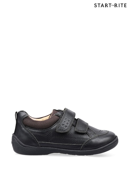 Start Rite Zig Zag Leather Rip Tape School Black Shoes (E85672) | 285 zł